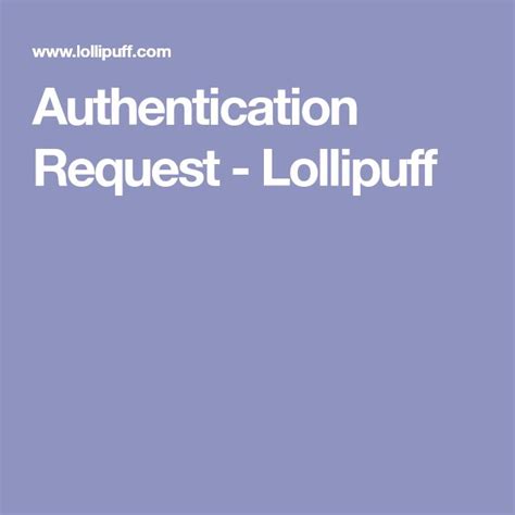 lollipuff authentication cost.